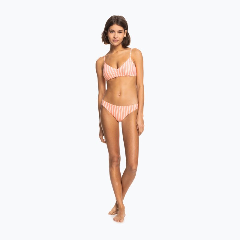 Partea de jos a costumului de baie ROXY Into The Sun 2021 papaya punch novelta stripe h 3