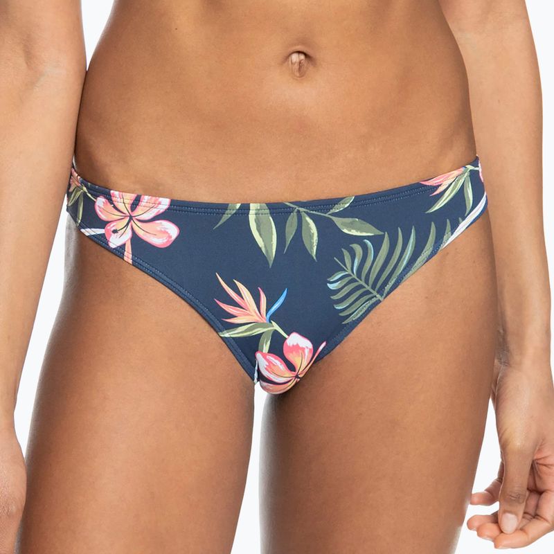 Partea de jos a costumului de baie ROXY Into The Sun 2021 mood indigo tropical depht 4