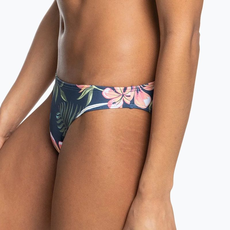 Partea de jos a costumului de baie ROXY Into The Sun 2021 mood indigo tropical depht 7