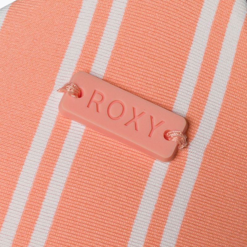 Costum de baie top ROXY Into The Sun Athletic Triangle 2021 papaya punch novelta stripe h 3