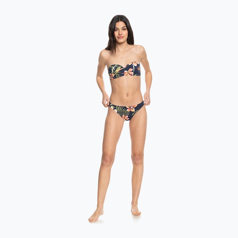 Costum de baie top ROXY Into The Sun Mold Bandeau 2021 mood indigo tropical depht 4