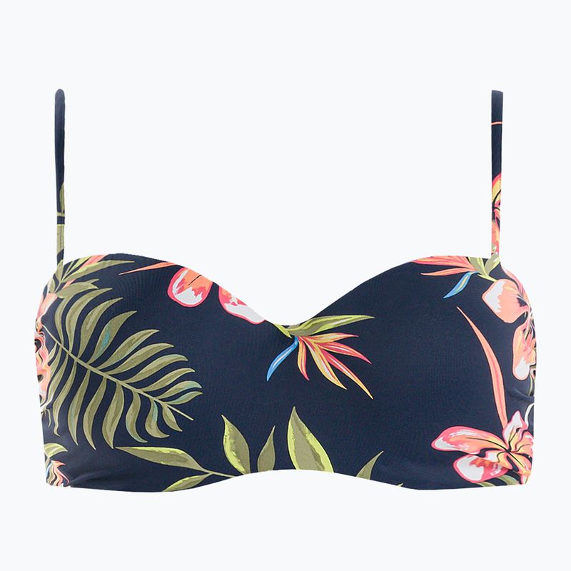 Costum de baie top ROXY Into The Sun Mold Bandeau 2021 mood indigo tropical depht