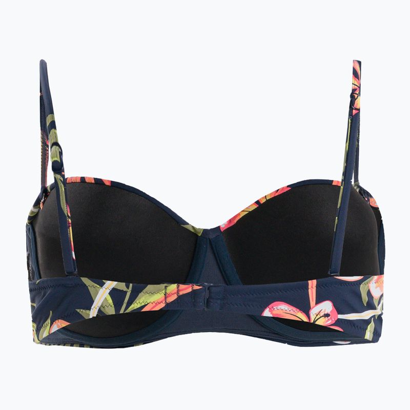 Costum de baie top ROXY Into The Sun Mold Bandeau 2021 mood indigo tropical depht 2