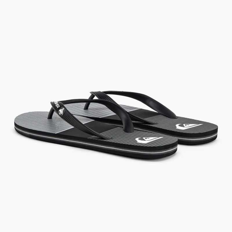 Șlapi pentru bărbați Quiksilver Molokai Tijuana grey 3