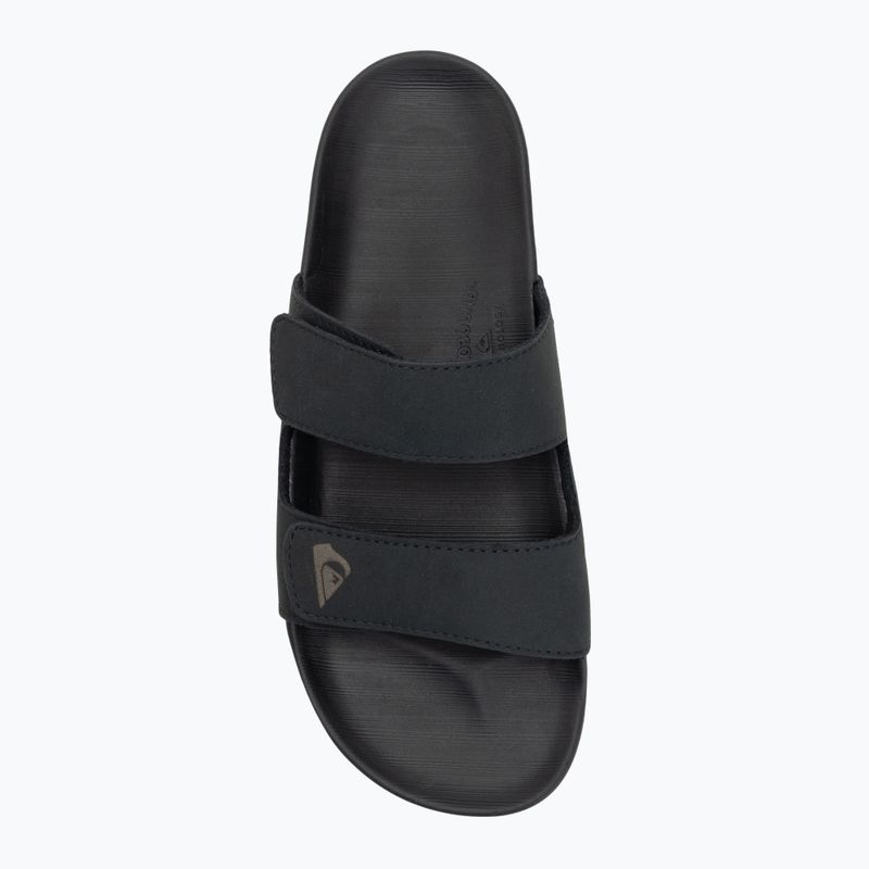 Papuci pentru bărbați Quiksilver Rivi Leather Double Adjust black 1 5