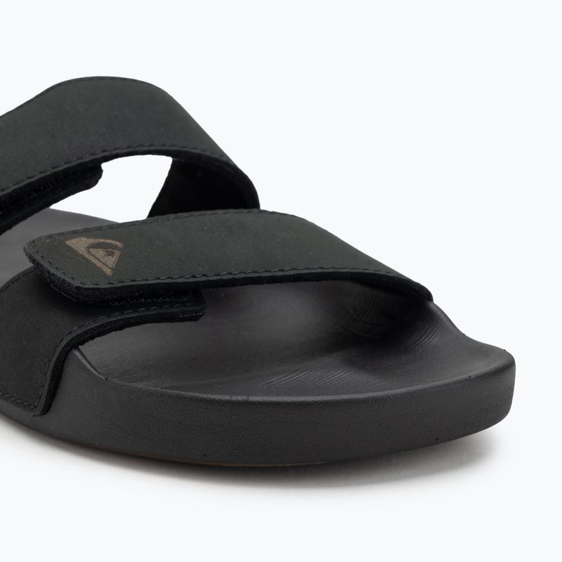 Papuci pentru bărbați Quiksilver Rivi Leather Double Adjust black 1 7
