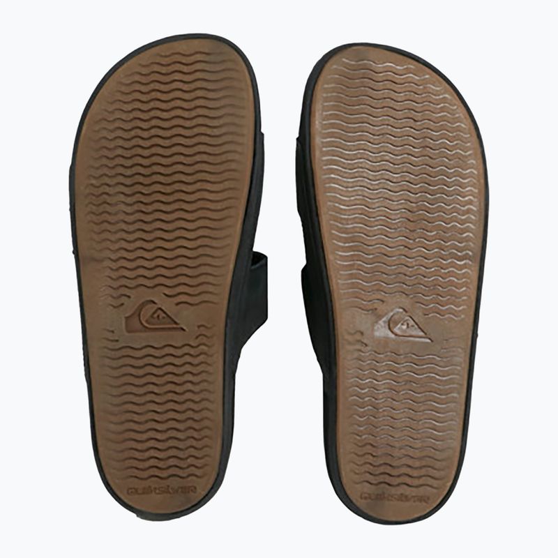 Papuci pentru bărbați Quiksilver Rivi Leather Double Adjust black 1 3