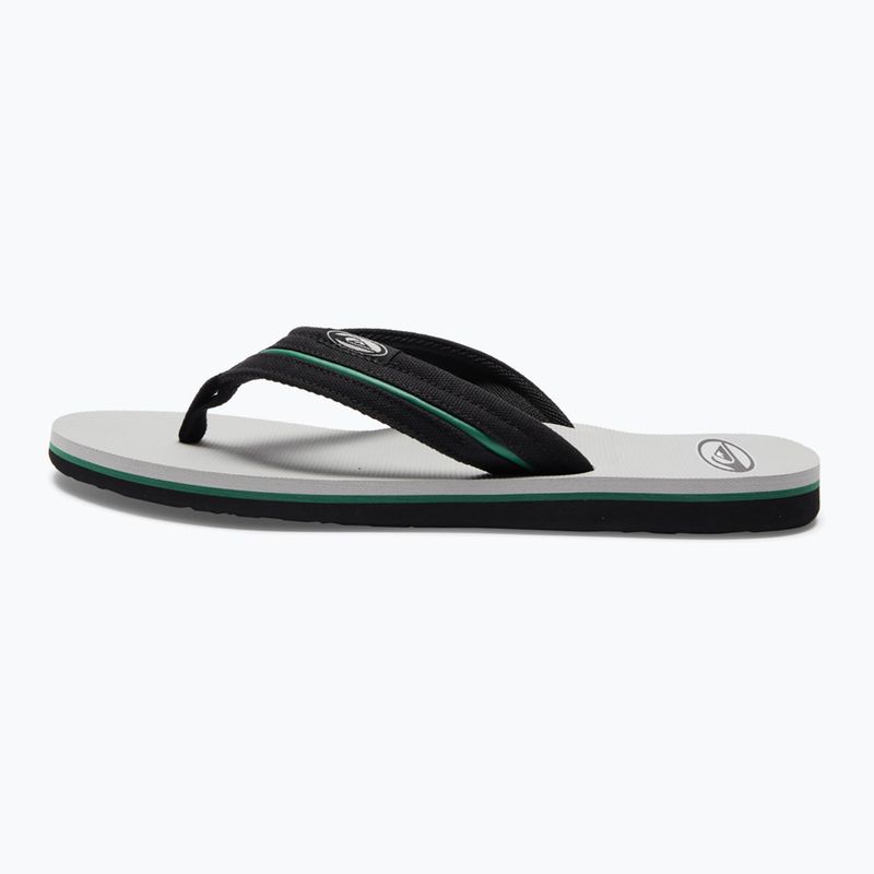 Quiksilver bărbați Molokai Layback Saturn flip flop alb și negru AQYL101319 11