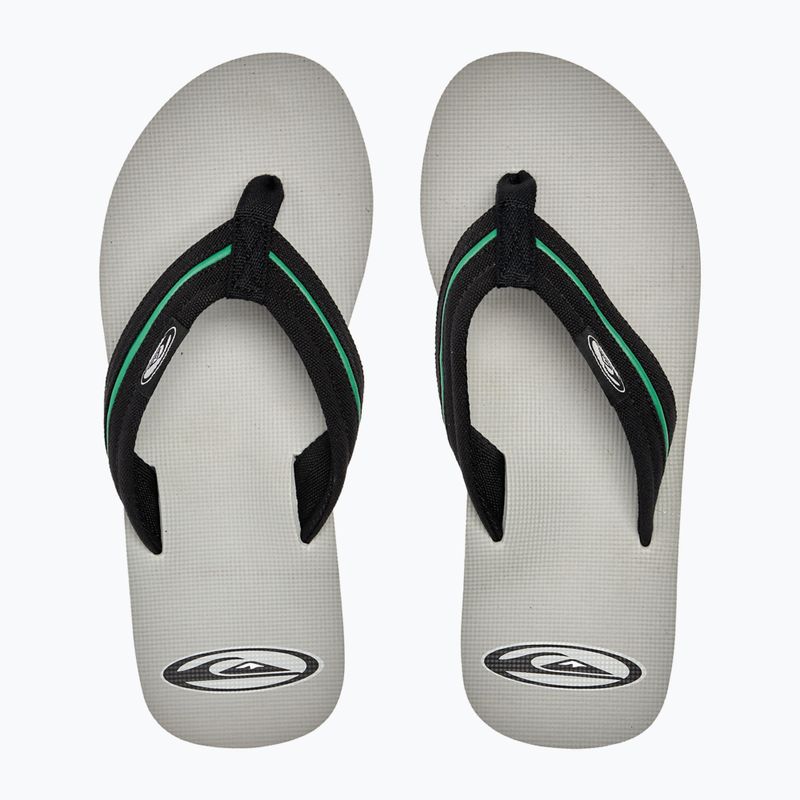 Quiksilver bărbați Molokai Layback Saturn flip flop alb și negru AQYL101319 12