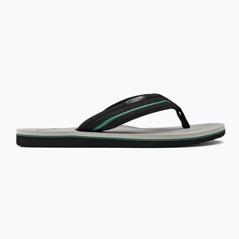Quiksilver bărbați Molokai Layback Saturn flip flop alb și negru AQYL101319 2