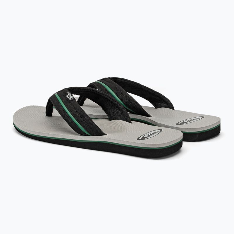 Quiksilver bărbați Molokai Layback Saturn flip flop alb și negru AQYL101319 3