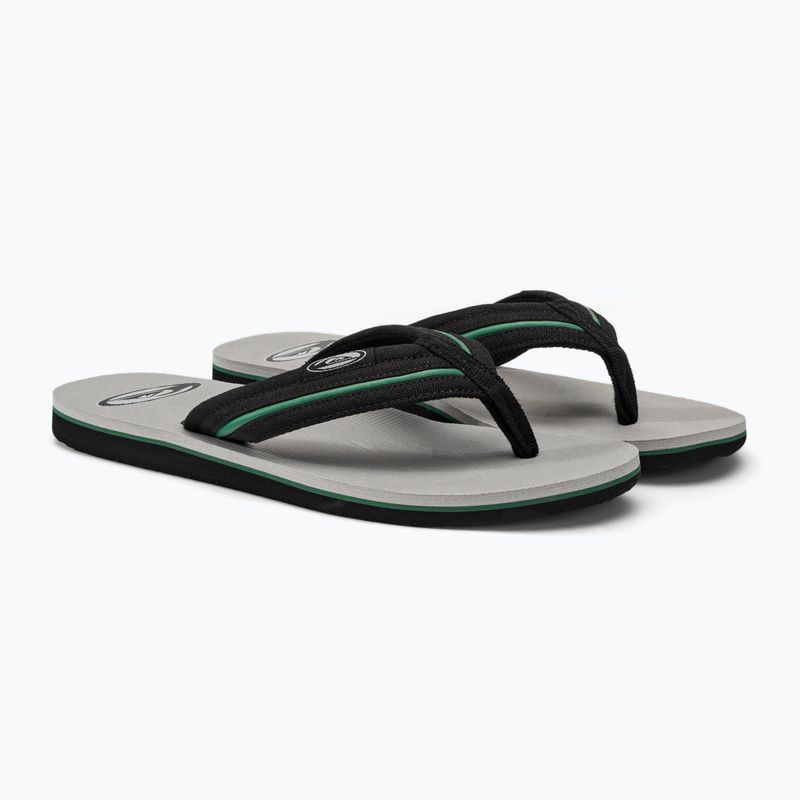 Quiksilver bărbați Molokai Layback Saturn flip flop alb și negru AQYL101319 4