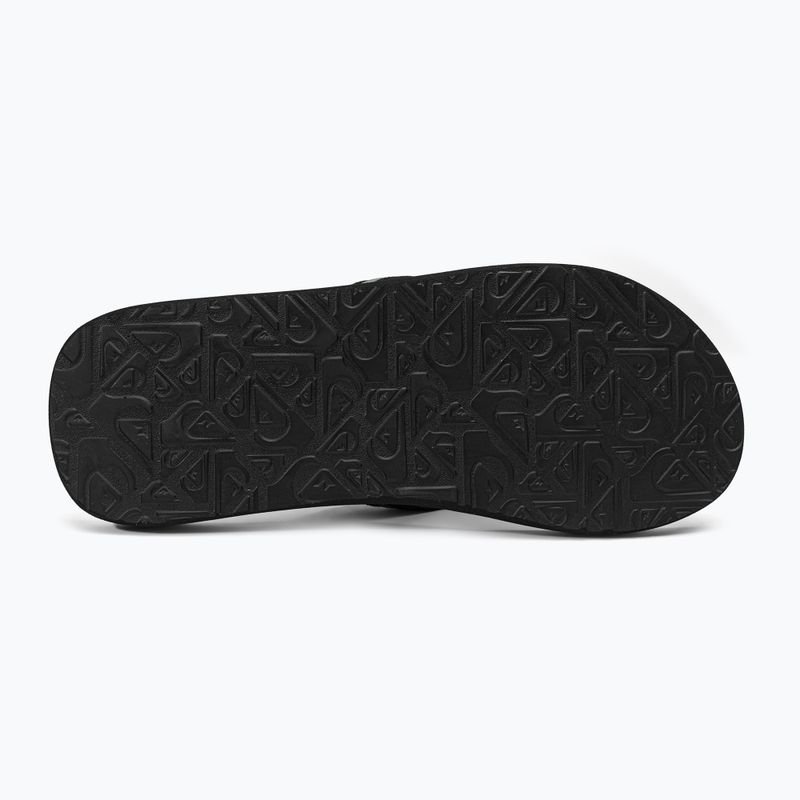 Quiksilver bărbați Molokai Layback Saturn flip flop alb și negru AQYL101319 5