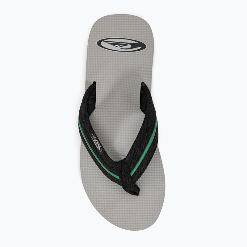 Quiksilver bărbați Molokai Layback Saturn flip flop alb și negru AQYL101319 6