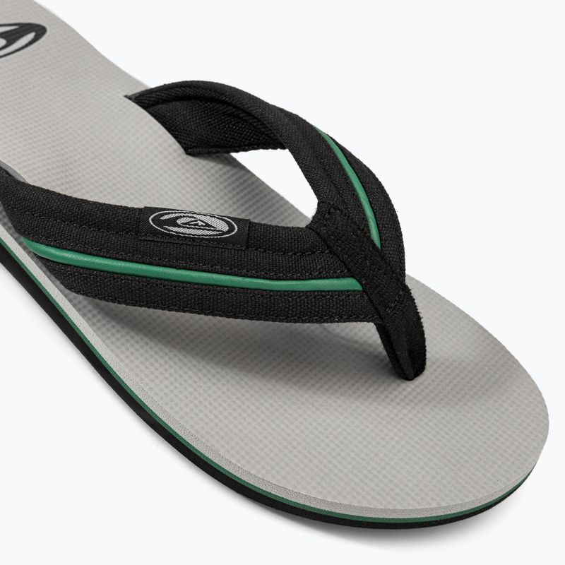 Quiksilver bărbați Molokai Layback Saturn flip flop alb și negru AQYL101319 7