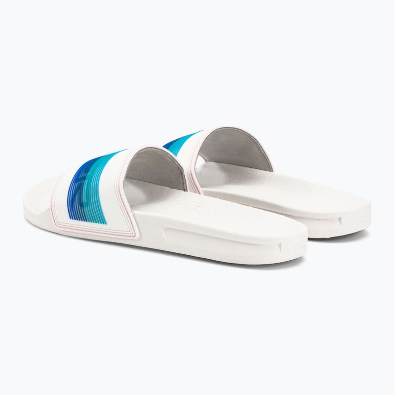 Șlapi pentru bărbați Quiksilver Rivi Wordmark Slide white/blue/blue 3