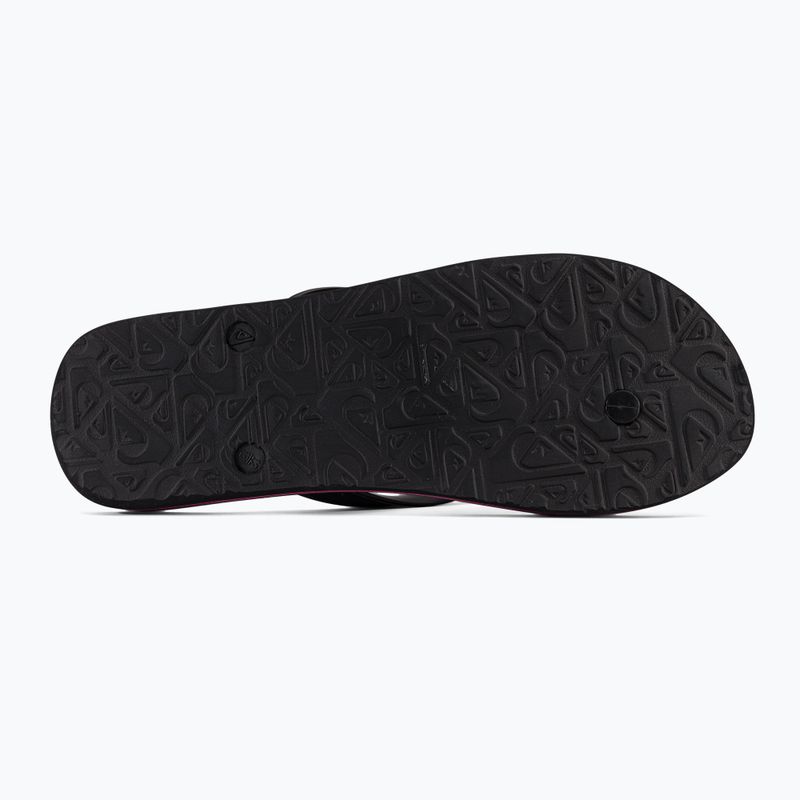 Șlapi Molokai Wordblock pentru bărbați Quiksilver negru și roz AQYL101287 5