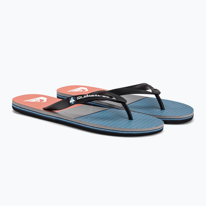 Șlapi pentru bărbați Quiksilver Molokai Tijuana blue/blue/orange 4