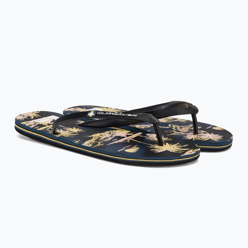 Quiksilver Molokai Air Flow șlapi pentru bărbați negru și galben AQYL101318