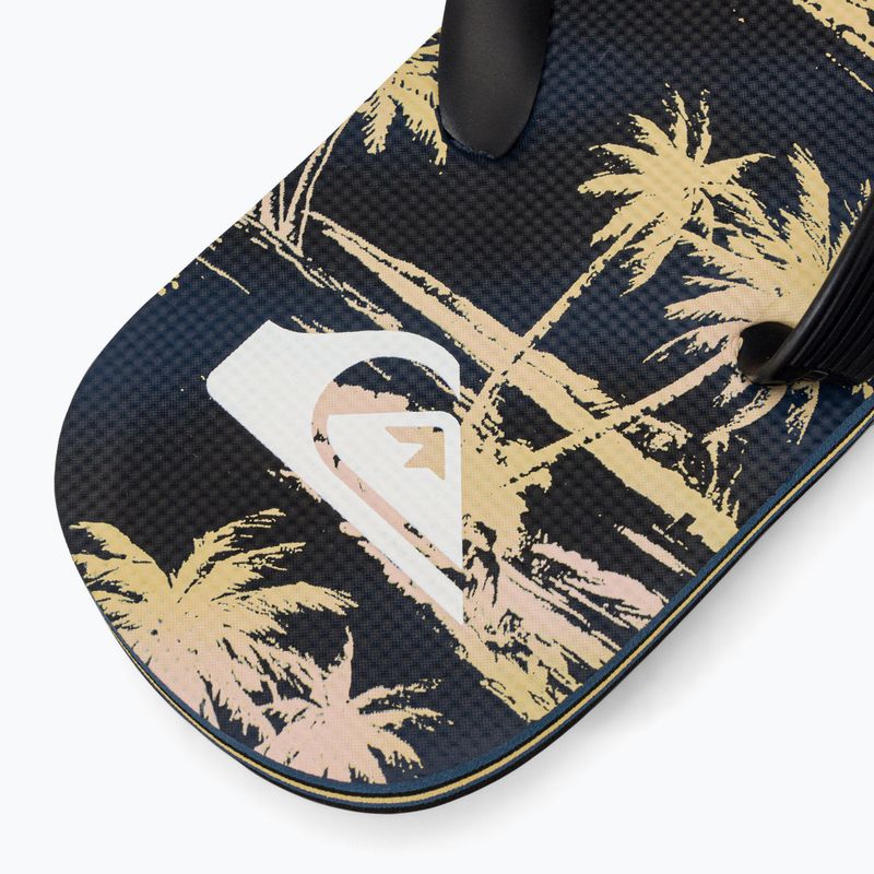 Quiksilver Molokai Air Flow șlapi pentru bărbați negru și galben AQYL101318