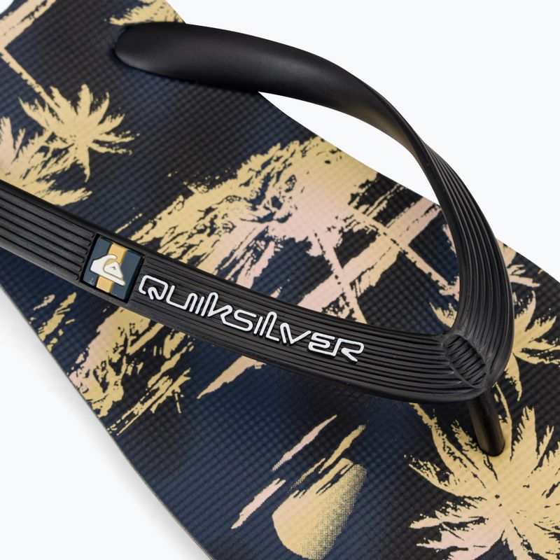 Quiksilver Molokai Air Flow șlapi pentru bărbați negru și galben AQYL101318