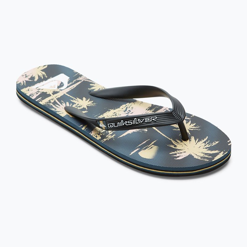 Quiksilver Molokai Air Flow șlapi pentru bărbați negru și galben AQYL101318