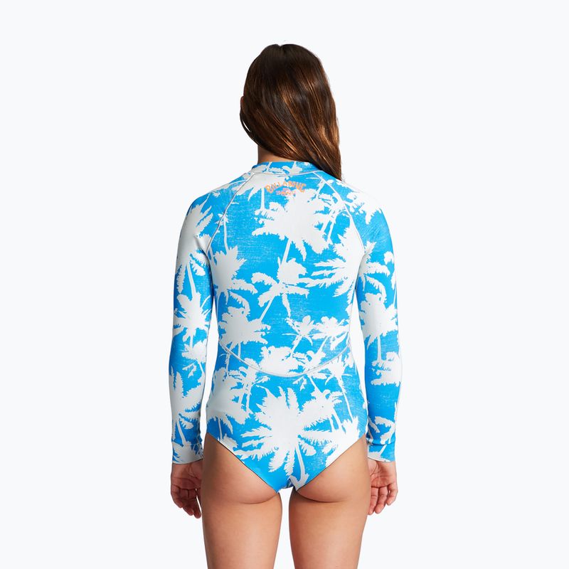Costumul de neopren pentru femei Billabong Salty Dayz Light LS Spring blue hawaii 2