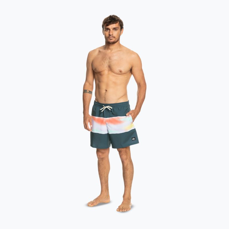 Pantaloni scurți de baie bărbați Quiksilver Surfsilk Air-Brush Volley 17Nb albastru marin EQYJV04011 2