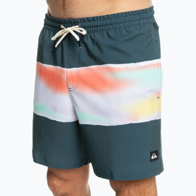 Pantaloni scurți de baie bărbați Quiksilver Surfsilk Air-Brush Volley 17Nb albastru marin EQYJV04011 5
