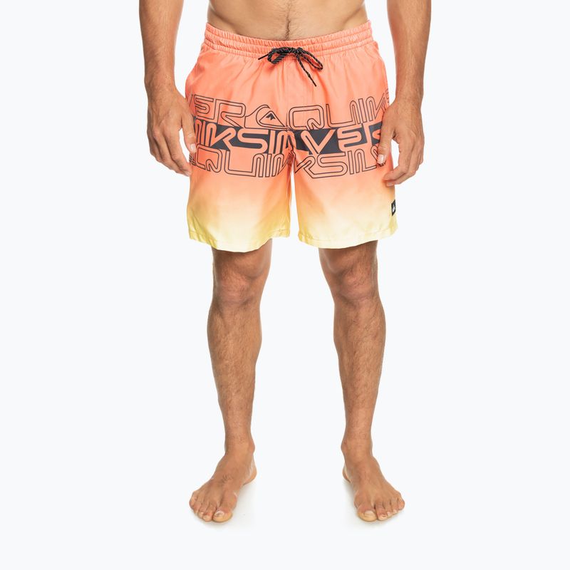 Pantaloni scurți de înot pentru bărbați Quiksilver Everyday Wordblock Volley 17" portocaliu EQYJV04005-MHV6 2