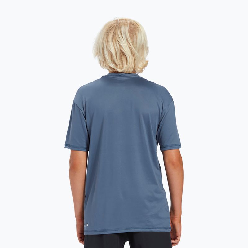 Quiksilver Solid Streak SS Y purtând cămașă de înot pentru copii de mare