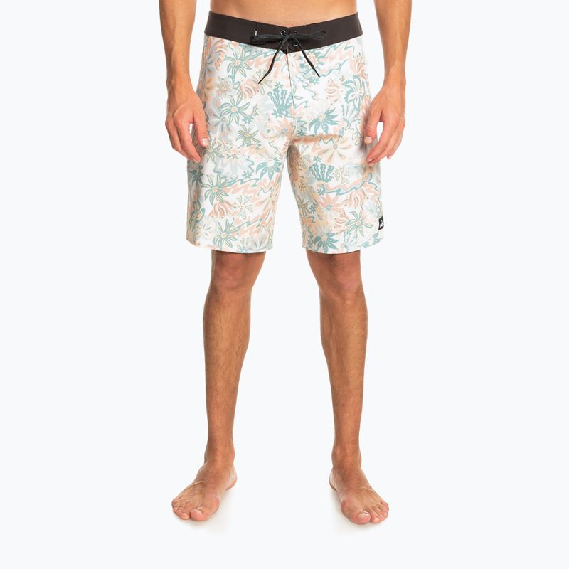 Pantaloni scurți de înot pentru bărbați Quiksilver Surfsilk QS 69 19" alb EQYBS04773-WDW6 2