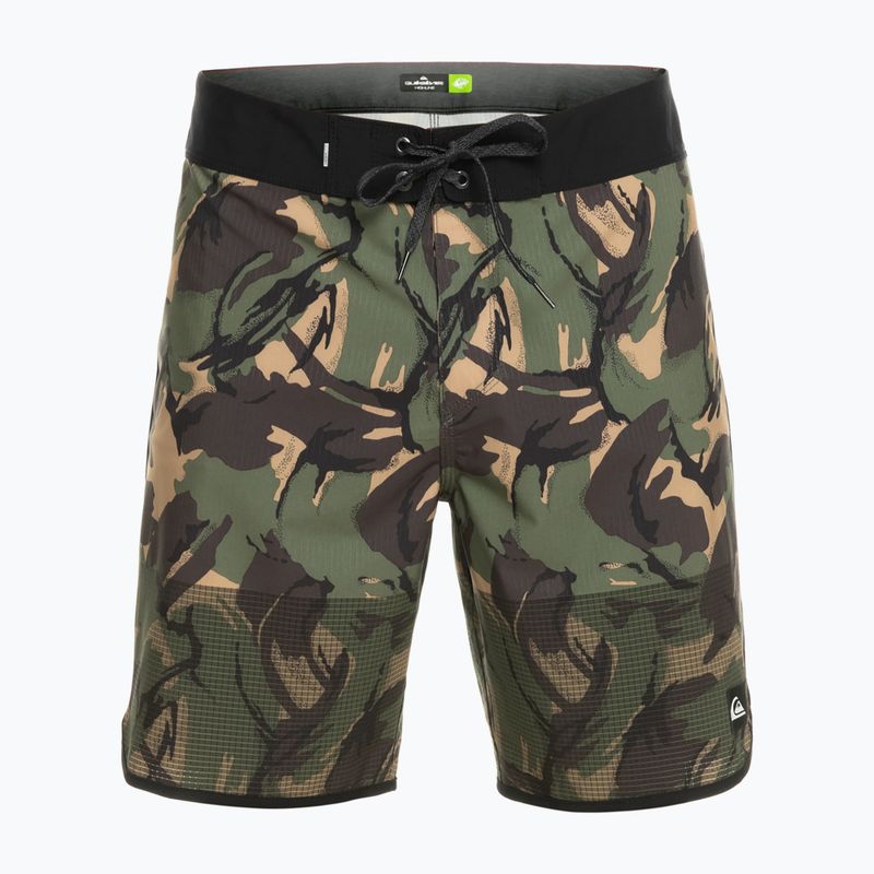 Pantaloni scurți de înot pentru bărbați Quiksilver Highlite Scallop 19" verde EQYBS04761-CQY6