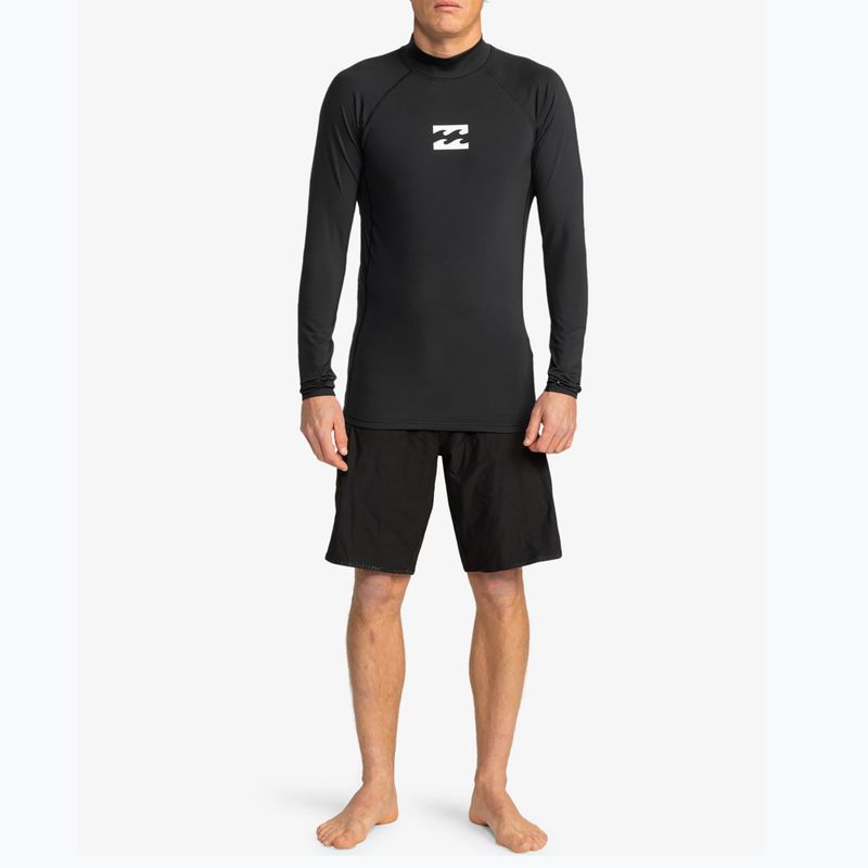 Longsleeve de înot pentru bărbați Billabong Waves All Day black 2