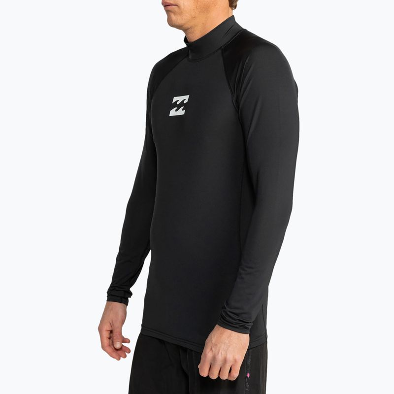 Longsleeve de înot pentru bărbați Billabong Waves All Day black