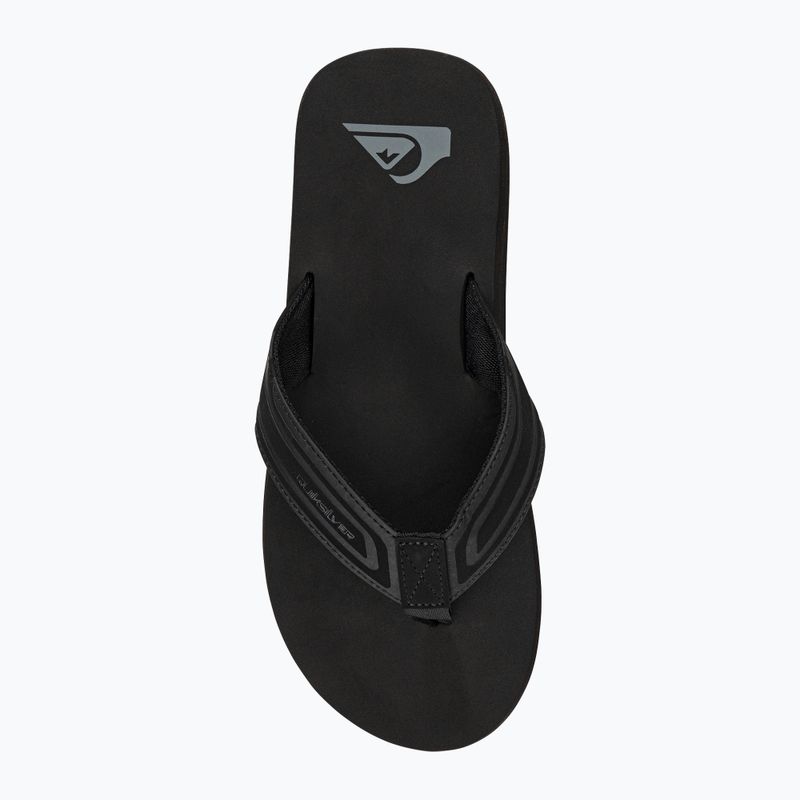 Quiksilver bărbați Monkey Wrench Core flip flop negru AQYL101324 6