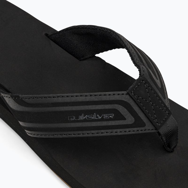 Quiksilver bărbați Monkey Wrench Core flip flop negru AQYL101324 7