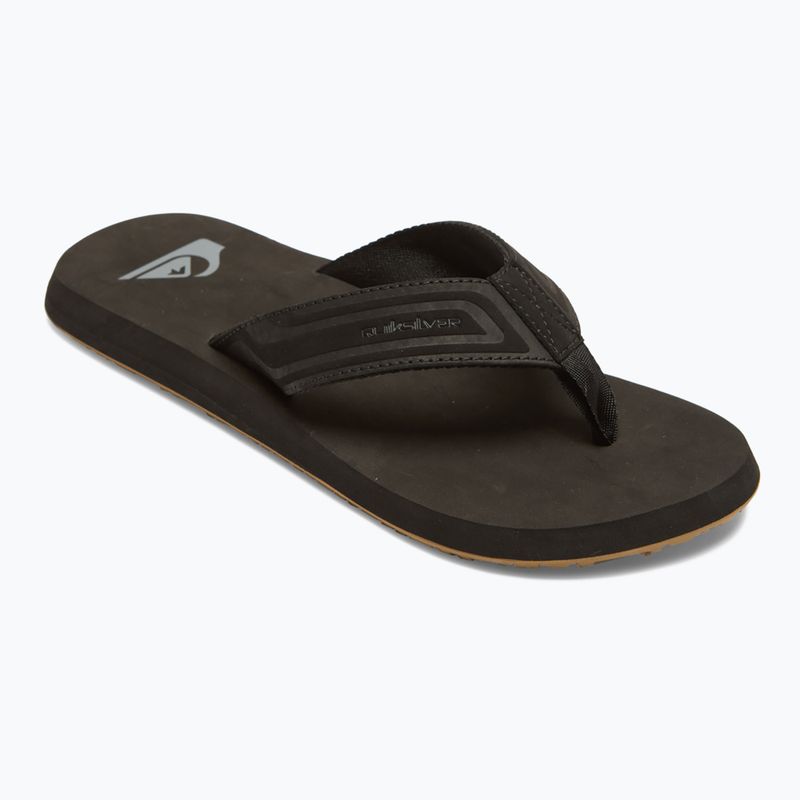 Quiksilver bărbați Monkey Wrench Core flip flop negru AQYL101324 9