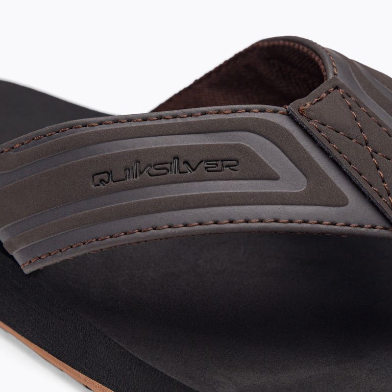 Quiksilver bărbați Monkey Wrench Core flip flop maro AQYL101324