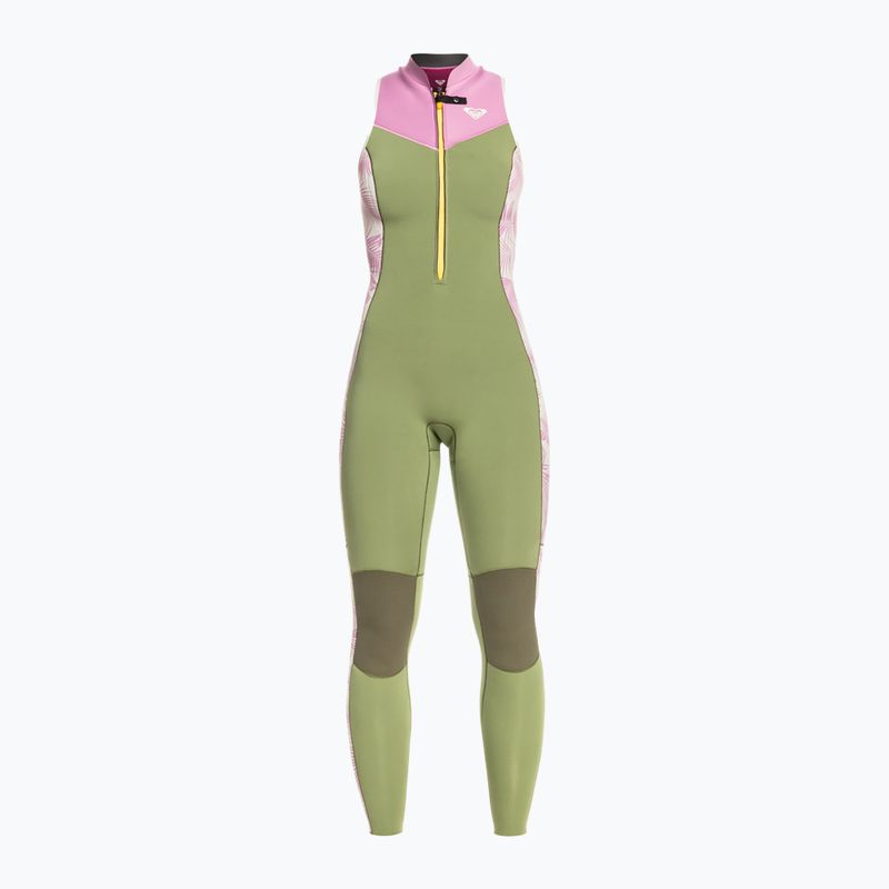 Costum de înot pentru femei ROXY 1.5 mm Long John palmed out light gray