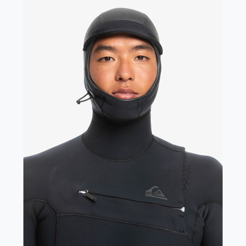 Spumă de înot pentru bărbați Quiksilver Highline 5/4/3 Chest Zip Hooded black 4