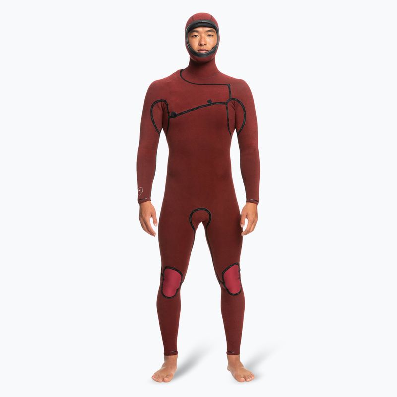 Spumă de înot pentru bărbați Quiksilver Highline 5/4/3 Chest Zip Hooded black 5