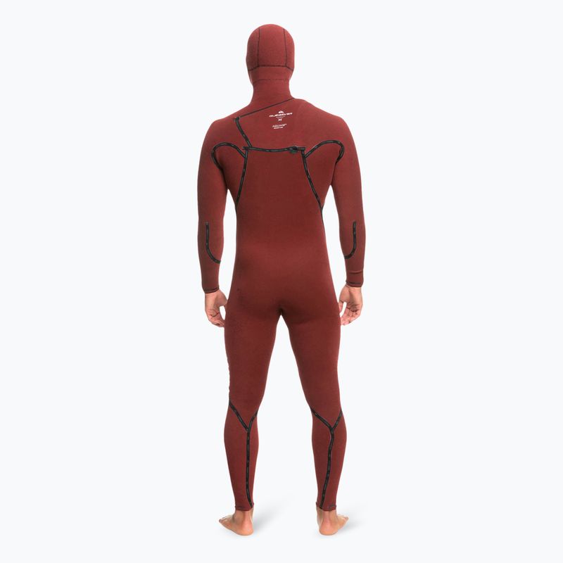 Spumă de înot pentru bărbați Quiksilver Highline 5/4/3 Chest Zip Hooded black 7