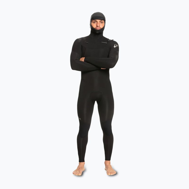 Spumă de înot pentru bărbați Quiksilver Everyday Sessions 5/4/3 Chest Zip Hooded black 4
