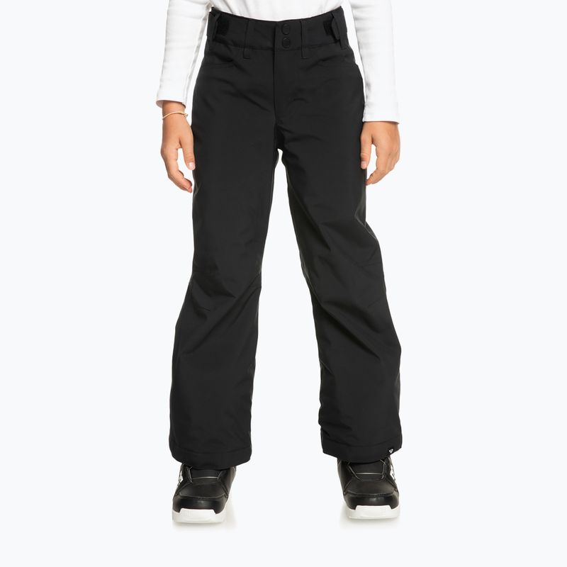 Pantaloni de snowboard pentru copii ROXY Backyard Girl negru adevărat