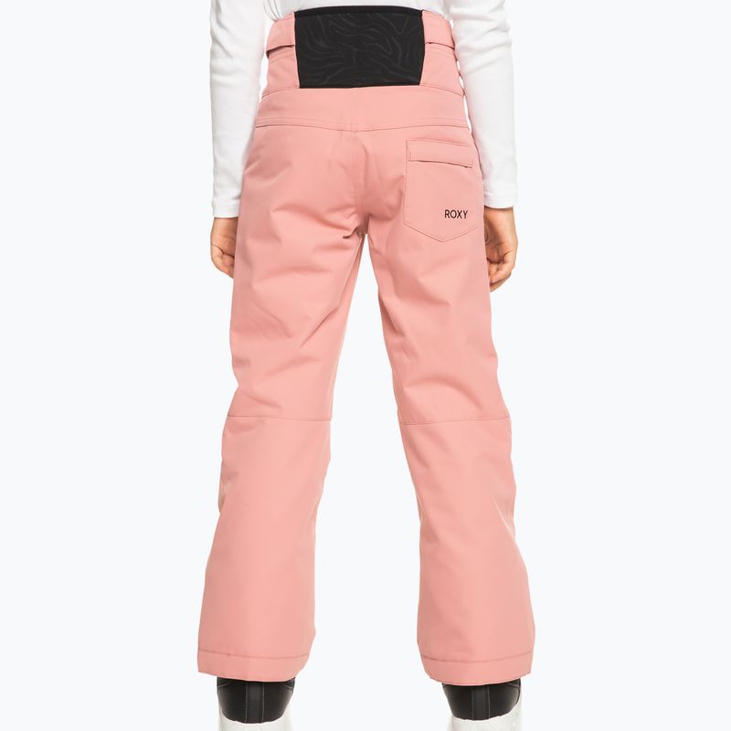 Pantaloni de snowboard pentru copii ROXY Diversion Girl dusty rose 2