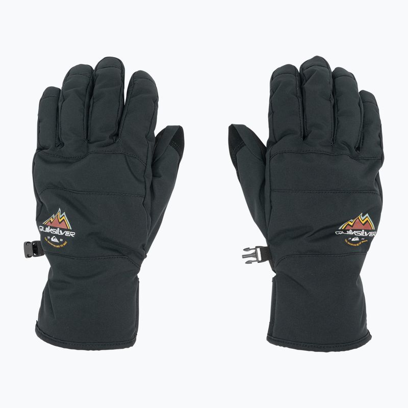 Mănuși de snowboard Quiksilver Cross pentru bărbați negru adevărat 3