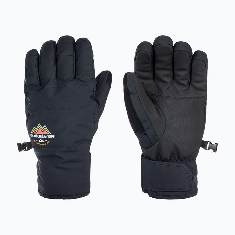 Mănuși de snowboard Quiksilver Cross pentru bărbați negru adevărat 6