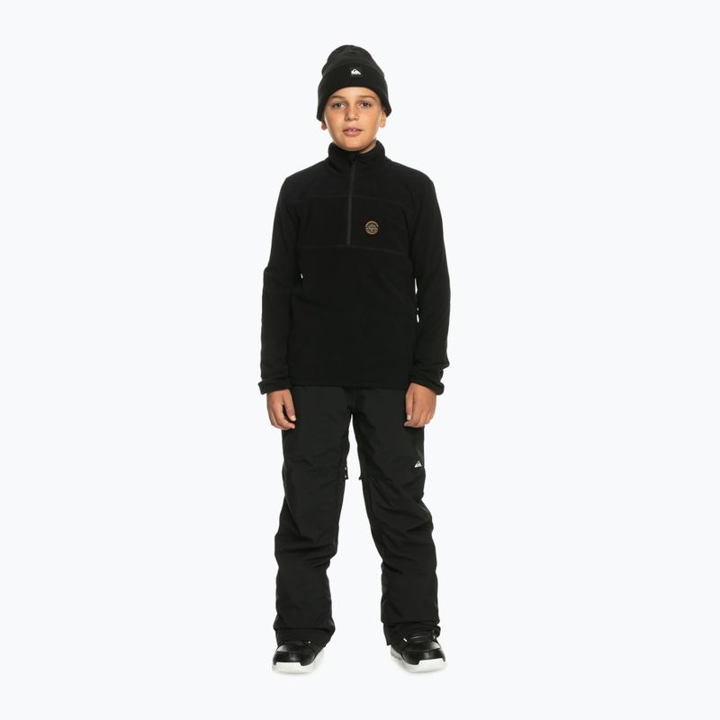 Pantaloni de snowboard pentru copii Quiksilver Estate Youth pentru copii negru adevărat 7