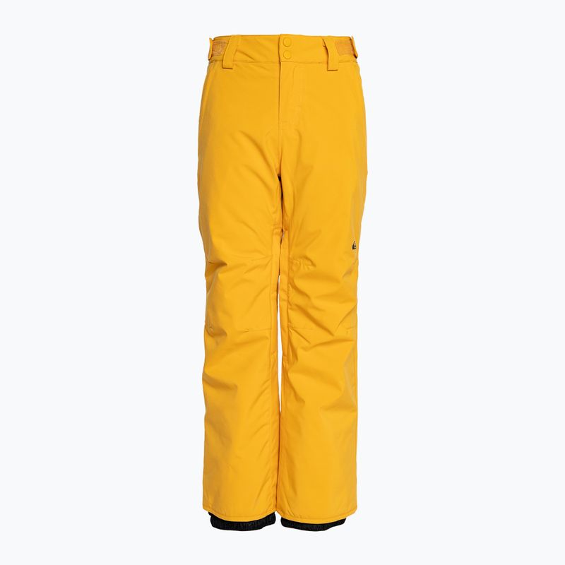 Pantaloni de snowboard pentru copii Quiksilver Estate pentru copii Tineret galben mineral 5